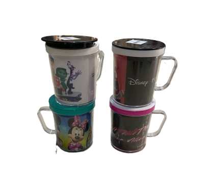 TAZA ACRILICO INFANTIL CON TAPA