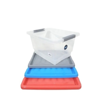 CAJA PLASTICA STARBOX 10 L TAPA COLOR