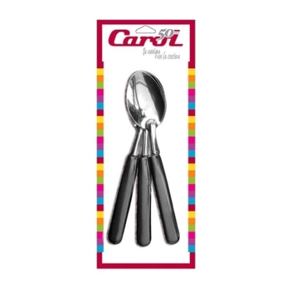 CUCHARA COLOR CAROL B X 3