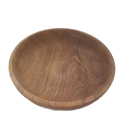 PLATO MADERA HONDO REDONDO