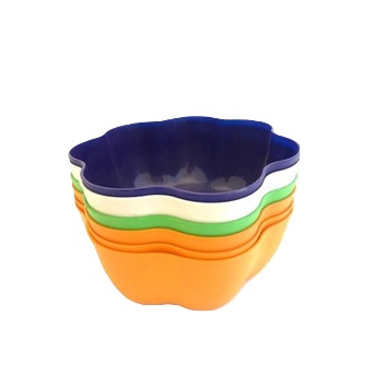 ENSALADERA PLASTICA FLOR 24 CM