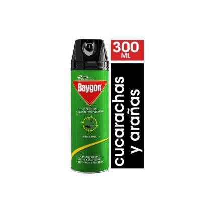 BAYGON AEROSOL VERDE CUCARACHA 300 ML