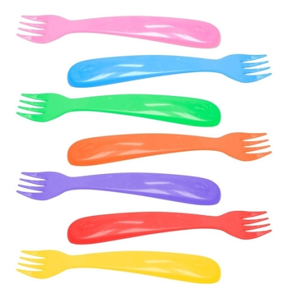TENEDOR PLASTICO INFANTIL 15 CM