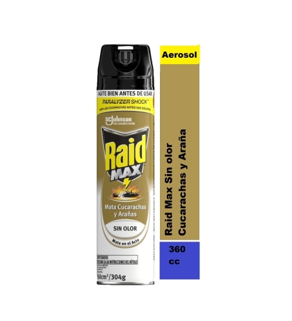 RAID AEROSOL MAX CUCARACHAS 360CC