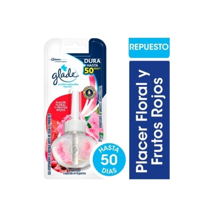 GLADE ACEITE NAT REP PL FLOR Y F ROJOS 21 ML