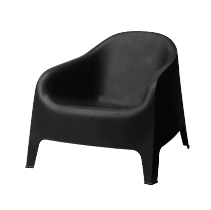 SILLON PLASTICO SKARPO NEGRO