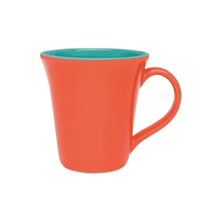 JARRO PORCELANA TULIPA ROJ/CEL 330 ML