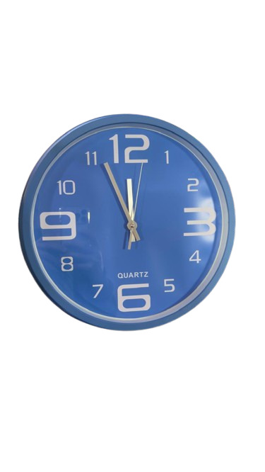 RELOJ PARED PLASTICO REDONDO 33 CM