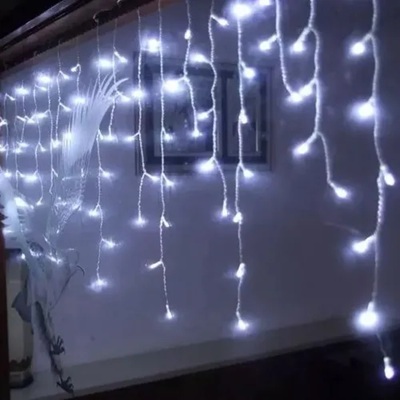 CORTINA LUZ LLUVIA 100 LED 8 EFECTOS