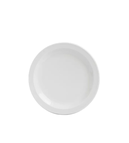 PLATO PORCELANA BLANCA KREM 11.5 CM