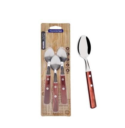 CUCHARA TE MADERA POLYWOOD C X 3