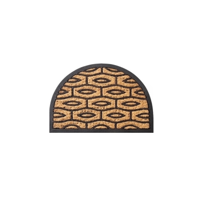 FELPUDO MEDIA LUNA YUTE GOMA 60 CM