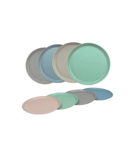 PLATO PLASTICO BAMBU 21 CM