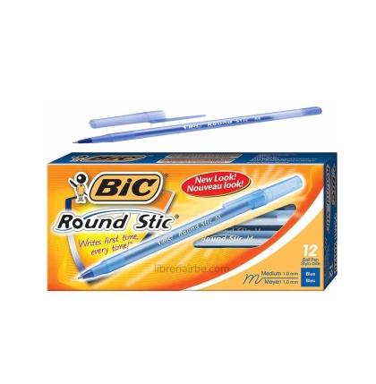 BOLIGRAFO BIC ROUND MEDIO AZUL