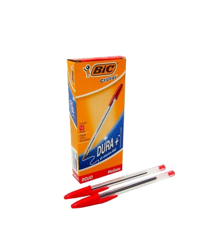 BOLIGRAFO BIC CRISTAL MEDIO ROJO