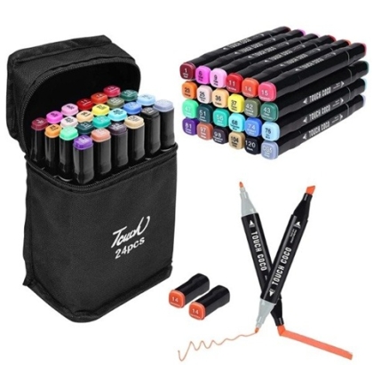 BOLIGRAFO DOBLE PUNTA ESTUCHE X 24