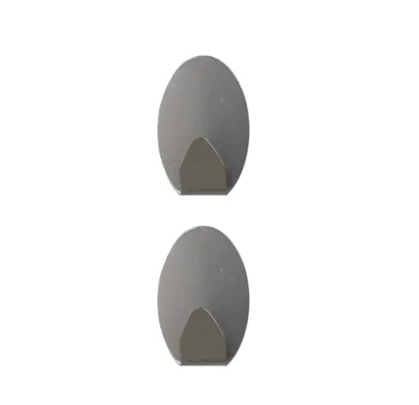 PERCHA ACERO AUTOADHESIVA X 2