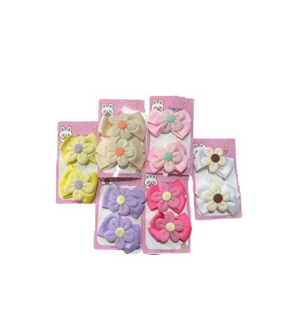 BROCHE CABELLO FLOR X 2