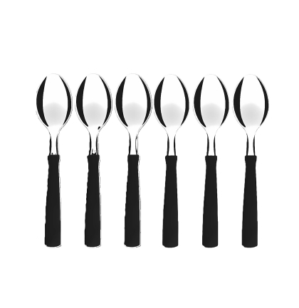 CUCHARA PLASTICO NEW COLOR B X 6