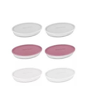ASADERA VIDRIO OVAL TAPA 26 CM