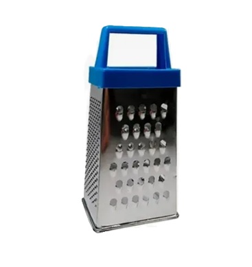 RALLADOR ACERO 4 CARAS MANGO PLASTICO
