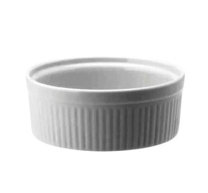 CAZUELA PORCELANA ACANALADA 6 CM
