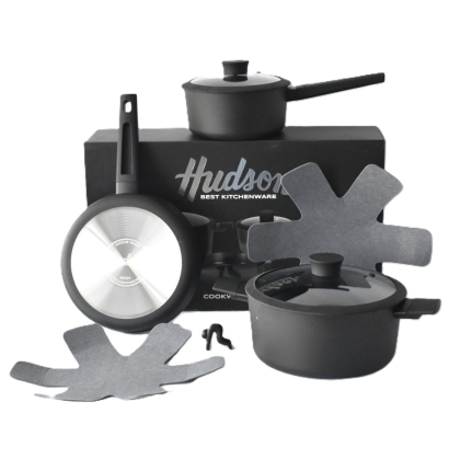 BATERIA TEFLON DAYLI NEGRA 5 PIEZAS
