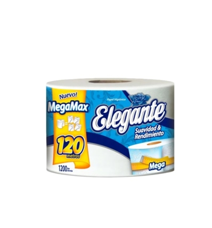 PAPEL HIG ELEGANTE MEGA SH 120 MT  