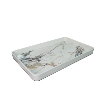BANDEJA PLASTICO RECTANGULAR 32 X 21 CM