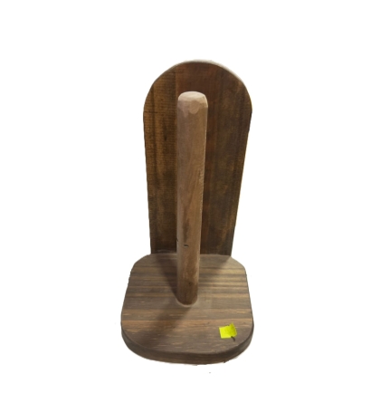 PORTA ROLLO MADERA VERTICAL RETRO