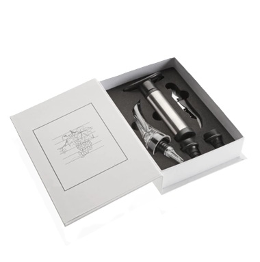 CAJA LIBRO 5 ACCESORIOS VINO