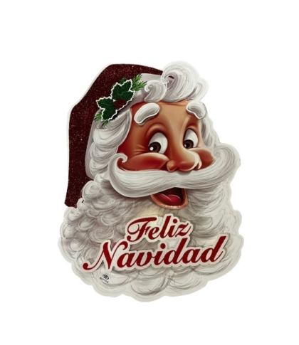 ADORNO NAVIDAD CARA PAPA NOEL 
