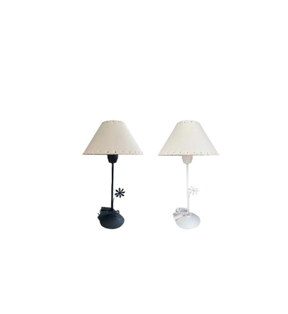 VELADOR BASE METAL FLOR