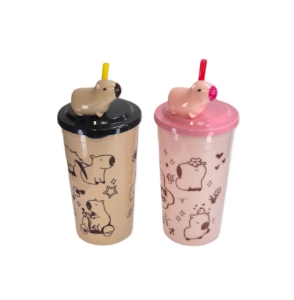 VASO PLASTICO CAPIBARA MUÑECO