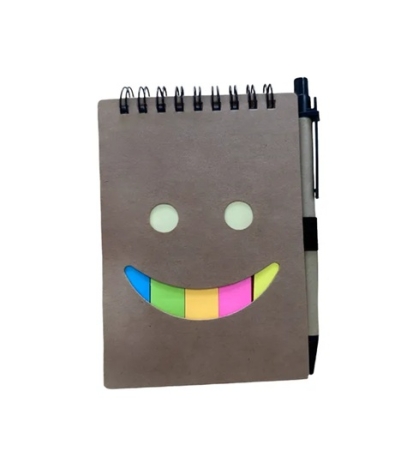CUADERNO ANOTADOR + BOLIGRAFO + POST IT