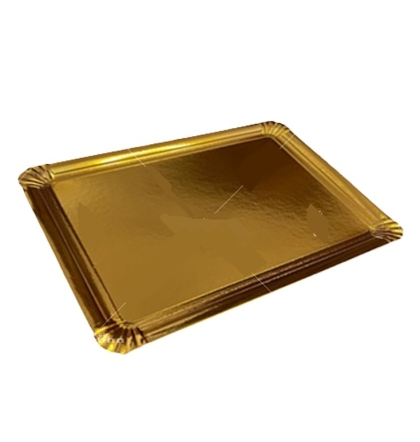 PLATO DORADO 3 KG 35 X 45 CM X UNIDAD