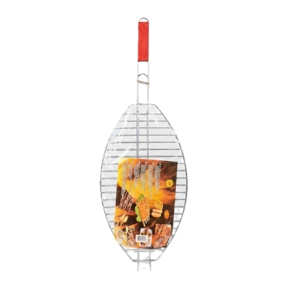 PARRILLA PESCADO M/ MADERA 75 CM