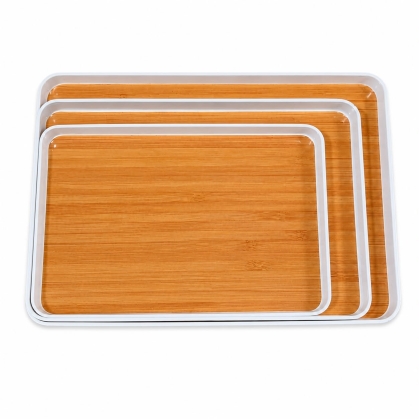 BANDEJA MELAMINA RECTANGULAR 35 X 22 CM