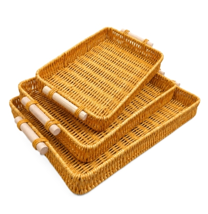 BANDEJA MIMBRE MEDIANA 39 X 26 CM